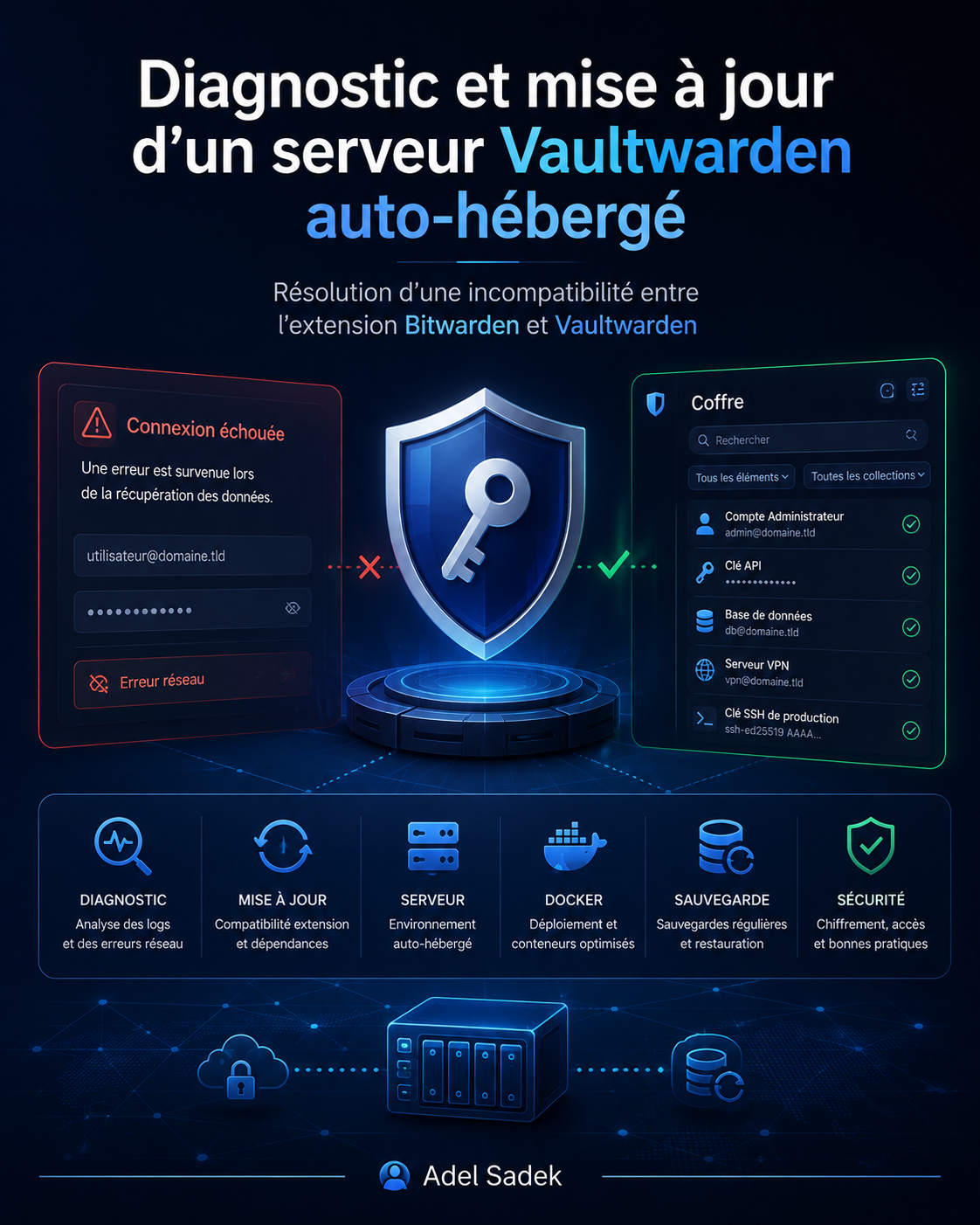 Diagnostic, mise à jour et sécurisation d’un serveur Vaultwarden auto-hébergé